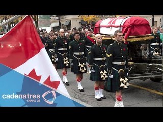 Emotivo funeral del soldado canadiense asesinado en Ottawa