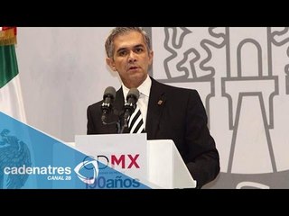 Mancera reaparece en acto protocolario tras 18 días ausente
