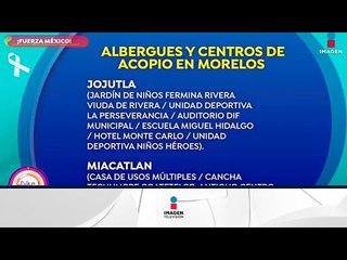 Información de albergues y centros de acopio | Sale el Sol