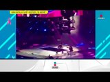 ¡Irán Castillo sufre aparatosa caída en pleno concierto! | De Primera Mano