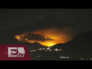 Continúa activo el mega incendio en Tepoztlán / Martín Espinosa