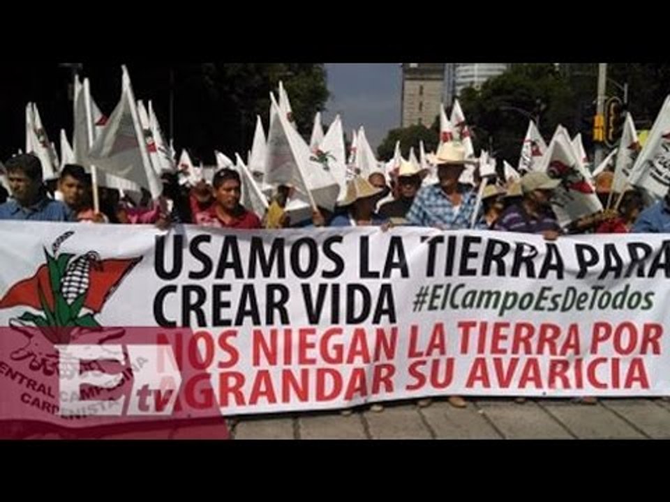 Marcha de campesinos afecta nuevamente vialidades de CDMX / Ricardo Salas