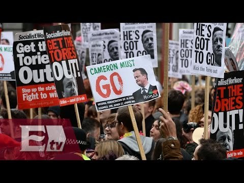 Protestas en Londres piden renuncia de David Cameron/ Yazmín Jalil
