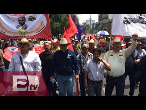 Marchas de campesinos colapsan en Centro Histórico de la CDMX/ Vianey Esquinca