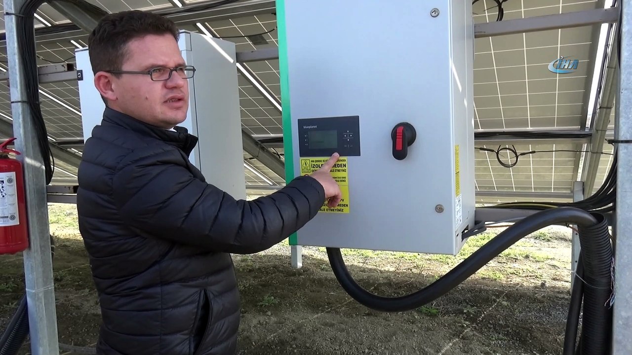 Güneş tarlasında hasat yapıldı: 190 bin KWh elektrik... Güneş tarlası havadan görüntülendi