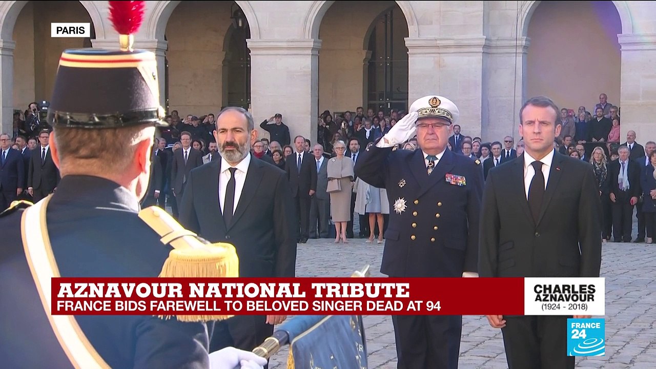 Aznavour national tribute: Ceremony kicks off with French National Anthem