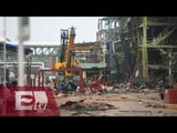 Imágenes del Complejo Petroquímico Pajaritos luego de la explosión  / Yuriria Sierra
