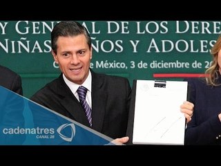 Peña Nieto promulga Ley General de Derechos de Niños