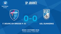 J10 : Bourg-Peronnas 01 - USL Dunkerque (0-0), le résumé
