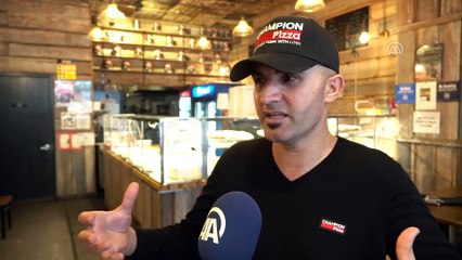 ABD'deki Türk pizzacıdan kasırga mağdurları yararına dev pizza - NEW YORK