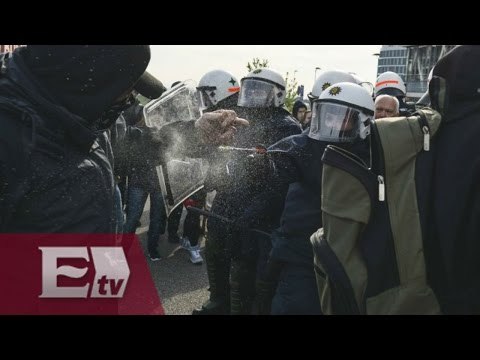 Enfrentamientos entre militantes de izquierda y activistas en Alemania / Mariana H