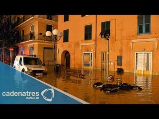 Inundaciones provocan caos en el norte de Italia