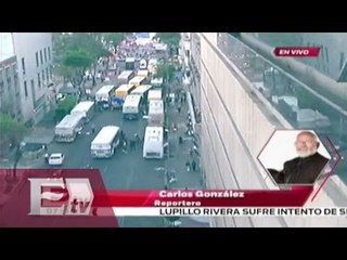 Bloqueo de campesinos en avenida Bucareli / Vianey Esquinca