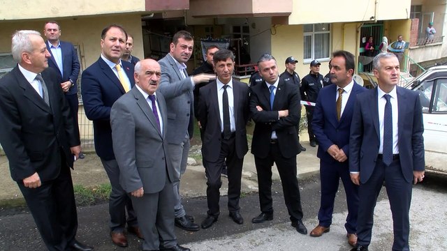 Ordu'da okulun istinat duvarı çöktü