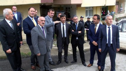 Ordu'da okulun istinat duvarı çöktü