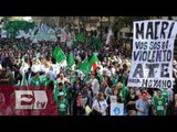 Trabajadores marchan por sus derechos en Argentina / Ricardo Salas