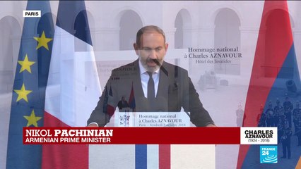 Aznavour national tribute: "Singer''s death brought great sorrow," says Armenian PM