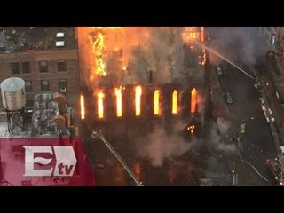 Fuerte incendio en iglesia histórica de Nueva York / Kimberly Armengol