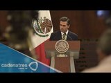 Protestas violentas atentan contra el proyecto de nación: Peña Nieto