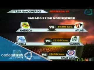 Así se jugará la Jornada 17 del Torneo Apertura 2014