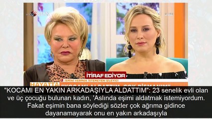 Kocasını aldattığını canlı yayında itiraf etti! Bahanesi şoke etti