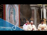 El papa Francisco celebra en El Vaticano a la Virgen de Guadalupe