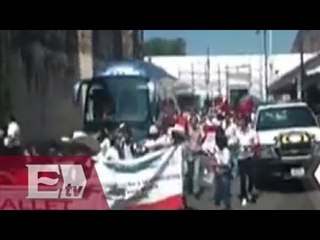 Manifestantes rumbo a la ALDF colapsan calles del Centro Histórico/ Paola Virrueta
