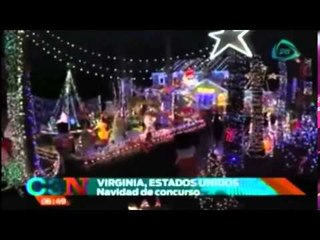 Impresionante decoración navideña en Virginia, Estados Unidos