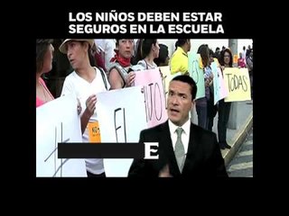 ‘Los niños deben estar seguros en la escuela’, en opinión de Francisco Zea