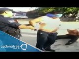 Policías federales golpeados en Tixtla, Guerrero