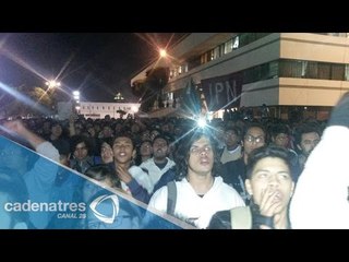 Alumnos del IPN piden liberación de su compañero detenidos en manifestación #1DMX