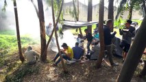 Video shows daily life of Venezuelan migrants in makeshift campsite in Colombia