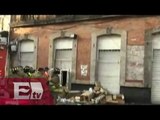 Sofocan incendio en bodega del Centro/ Vianey Esquinca