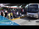 Manifestantes toman casetas de Cuernavaca y Pachuca