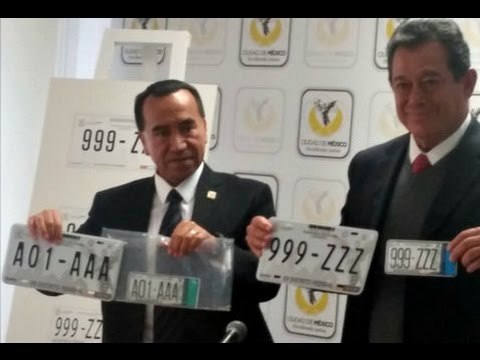 GDF presenta la nueva nomenclatura de placas