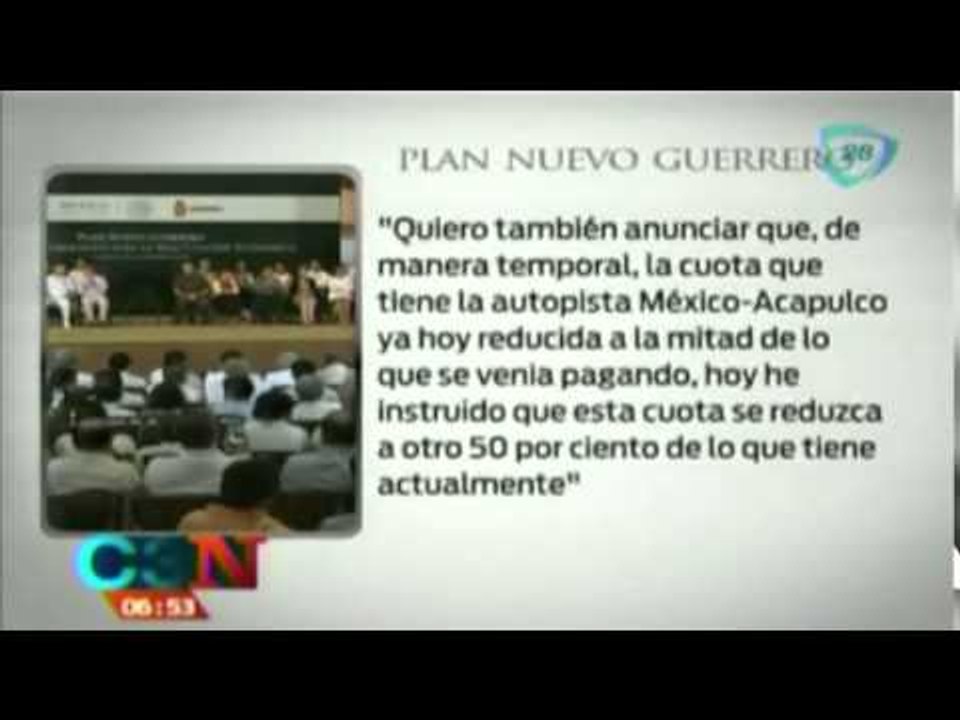 Peña presenta plan para 'reactivar' Guerrero