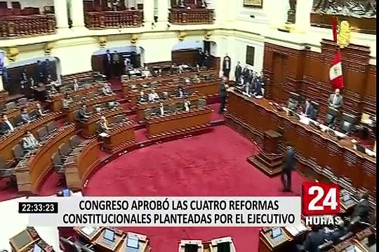 Reacciones de congresistas sobre aprobación de reformas constitucionales
