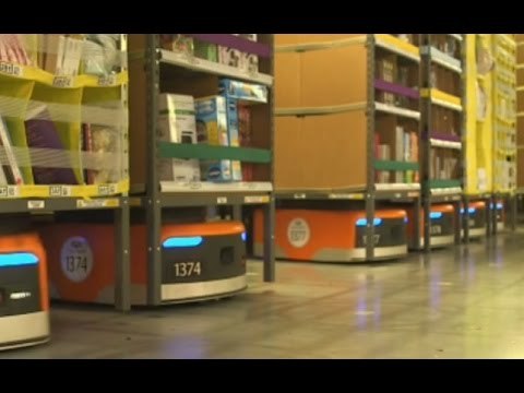 Amazon, robots para acelerar compras navideñas