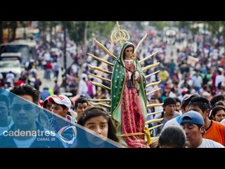 Peregrinos abarrotan la basílica de Guadalupe 11 de diciembre 2014