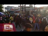 Largas filas y caos por suspensión de servicio en la línea 2 del metro / Héctor Figueroa