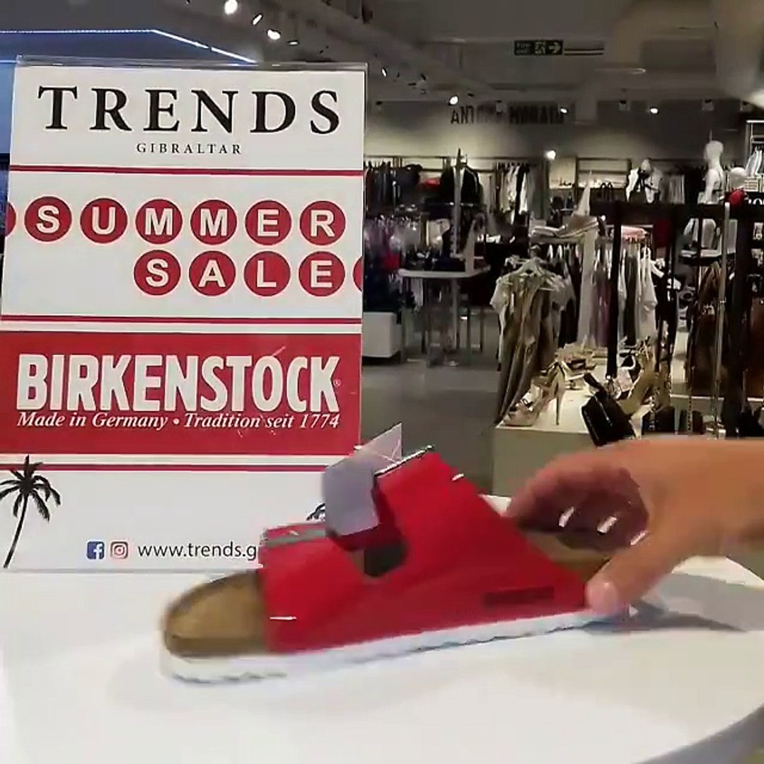 red birkenstocks sale