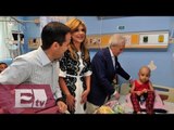 Claudia Pavlovich y José Carreras visitan hospital oncológico / Ingrid Barrera