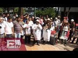 Procesión de familiares de normalistas por embajadas de la zona de Polanco/ Paola Virrueta
