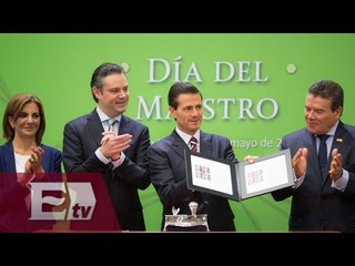 EPN reconoce labor de los maestros en ajuste del modelo educativo / Héctor Figueroa