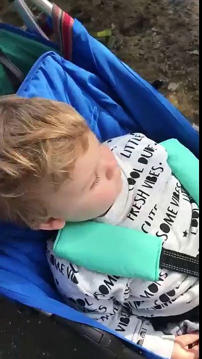 Kid gets his shoe stolen by meerkats