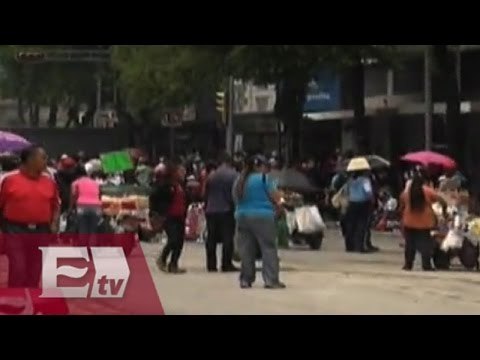 Miembros de la CNTE acuden a Segob y paralizan avenida Bucareli/ Paola Virrueta