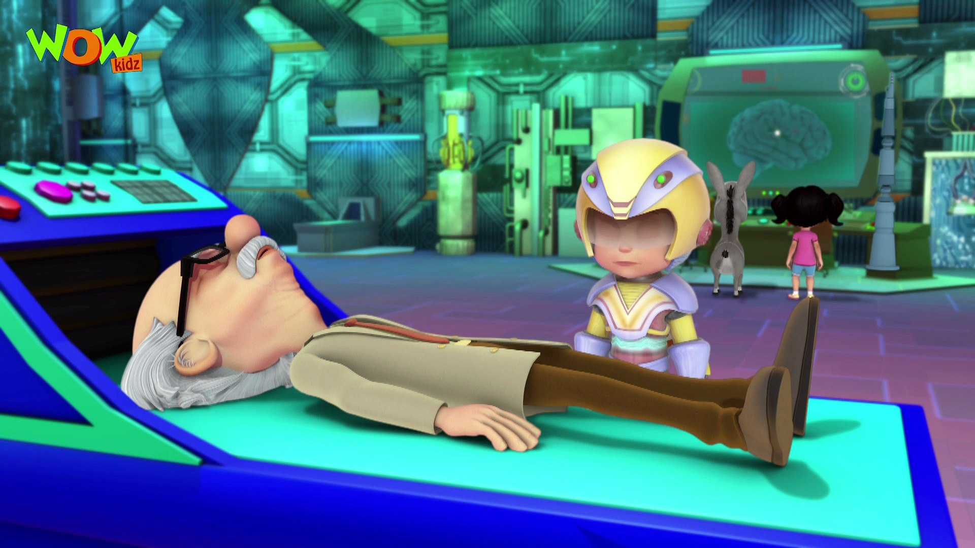 Vir The Robot Boy Vir in Dadaji s Brain Action Cartoon for Kids Wow Kidz
