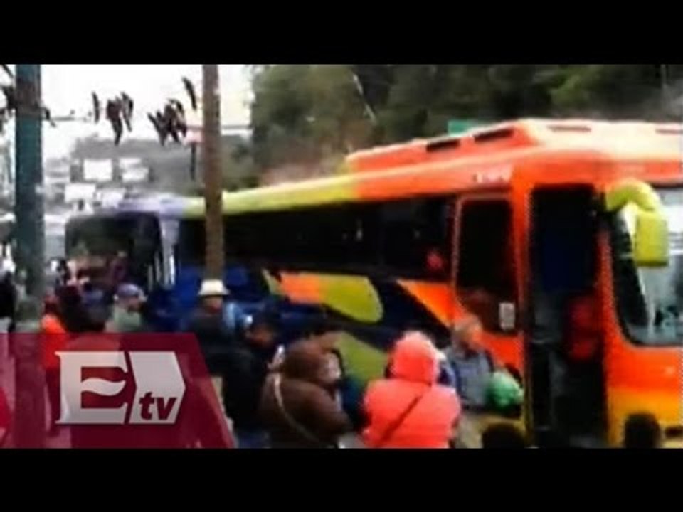 Caos vial en Santa Fe por ingreso de caravana de la CNTE/ Hiram Hurtado