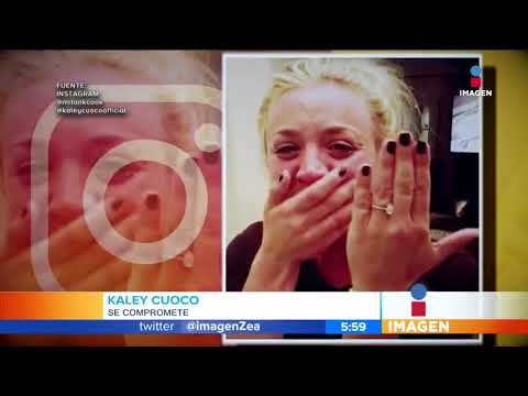 ¡Kaley Cuoco se conmovió hasta las lágrimas al comprometerse! | Noticias con Paco Zea