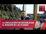 Simpatizantes de la CNTE bloquean autopistas de Toluca